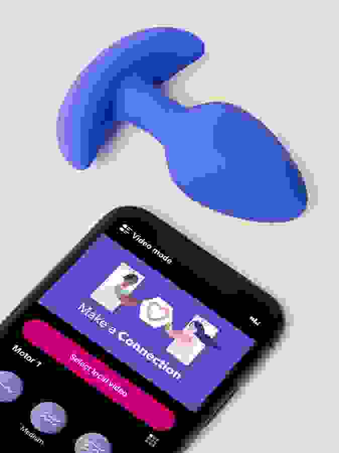 Connect App Controlled Vibrating Butt Plug, Purple, hi-res